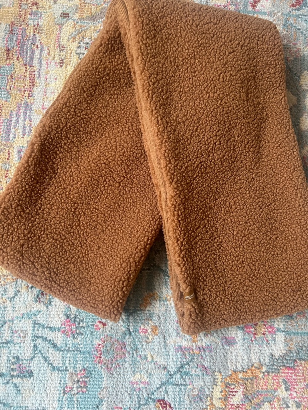 Koolaburra Warm Chestnut Sherpa Scarf